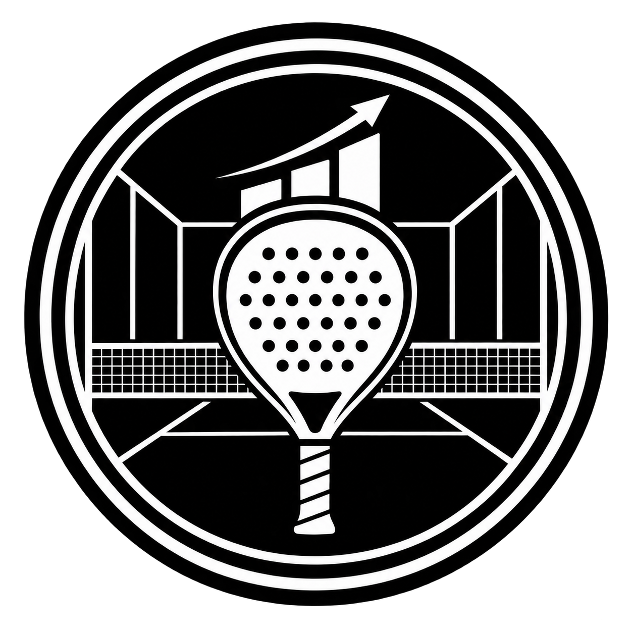 Embleem voor de Spaanse padelmethodologie